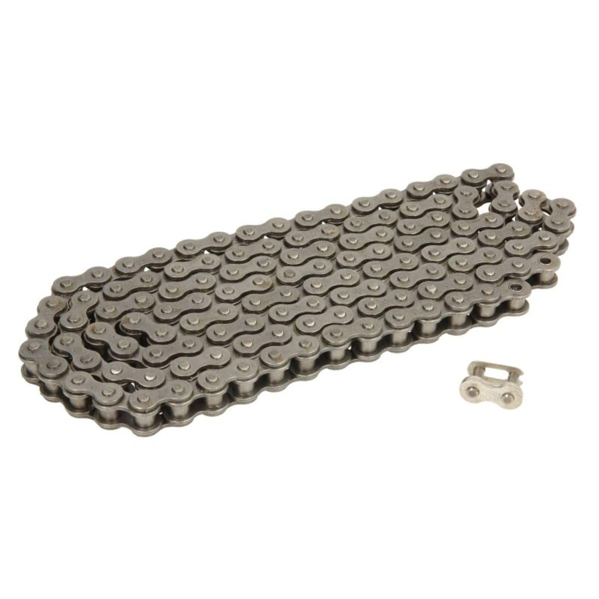JT Chain JTC420HDR128SL (420 Series) Black Steel 128 Link Heavy Duty Non O-Ring Chain with Connecting Link