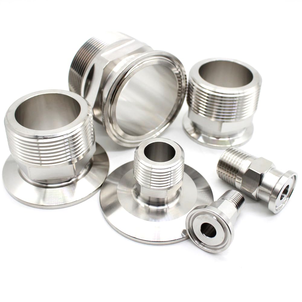 1 morsetto Tri 119 mm NPT maschio SS304 raccordo in acciaio inossidabile ghiera in acciaio inossidabile 4"