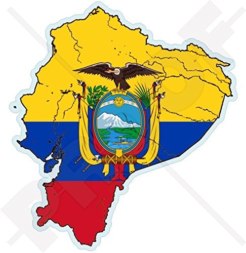 ECUADOR Ecuadorian Map-Flag, South America 4.3