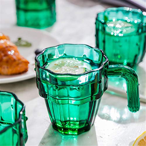 Tasses de cactus vert verre réutilisable anti-table monotone