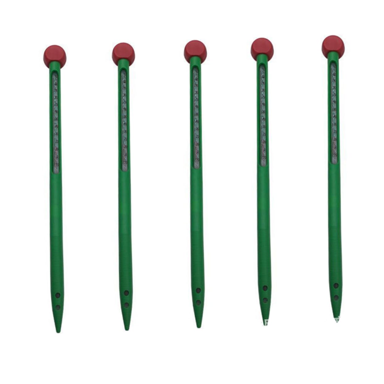 SOLUSTRE 3pièces Thermomètre avec Thermomètre à Tige Intégré pour Jardinage Température Sol pour Utilisation Extérieur