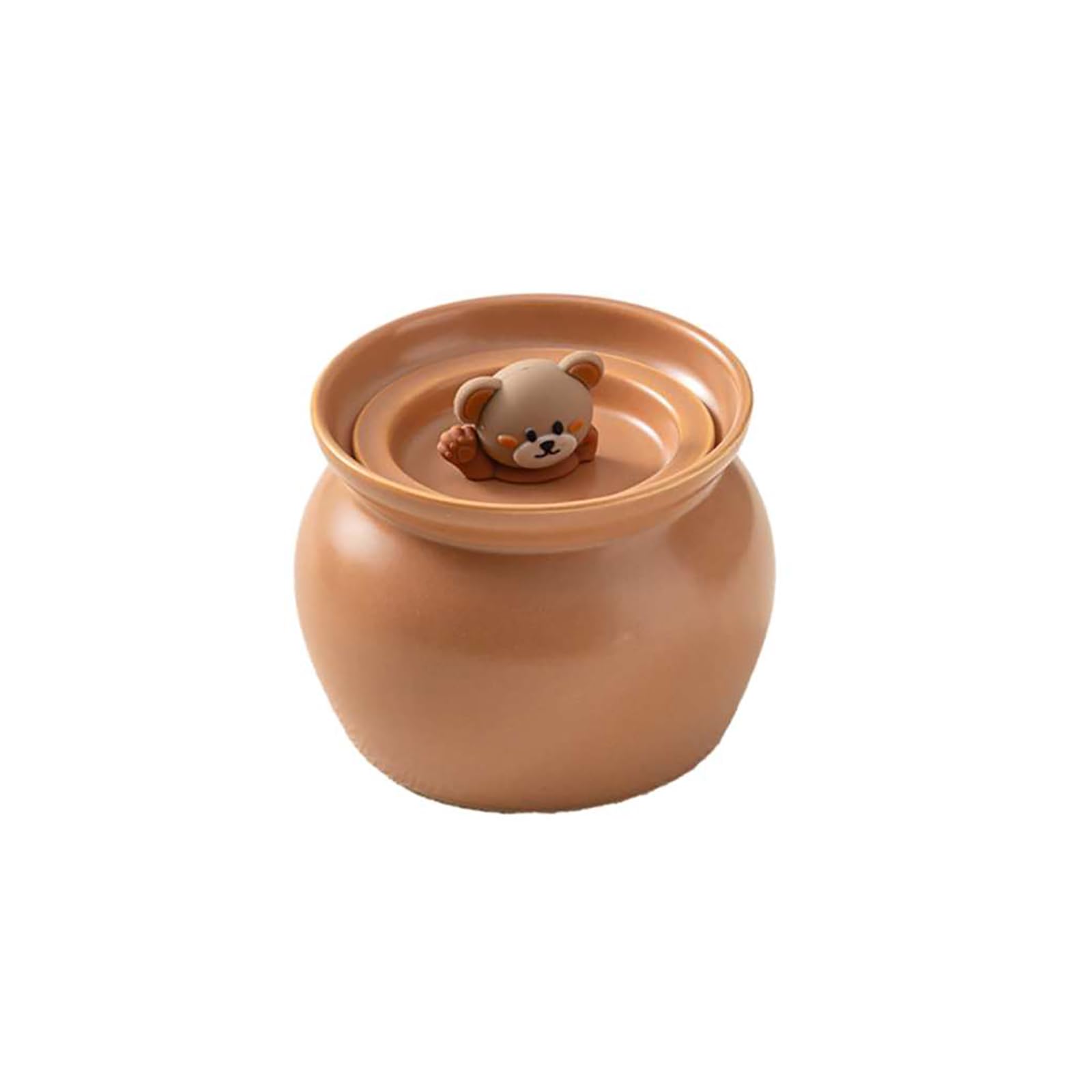 Casserole pour tasse à soupe domestique marron clair grand modèle