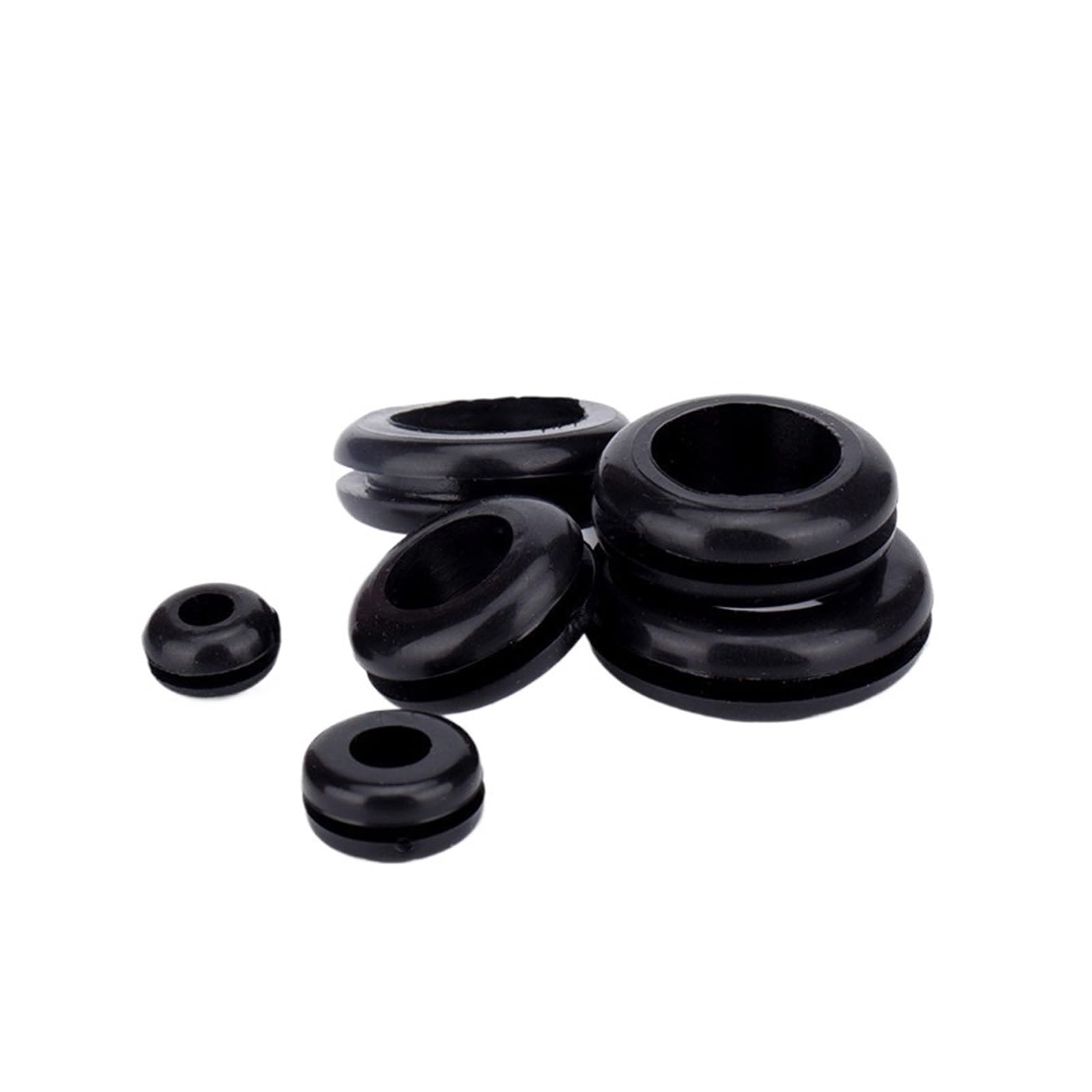 Anillo de sellado de goma de 20 piezas de espesor, junta de ojal de sellado de aceite for Cable, orificio, anillo, cuña, Hardware de arandela (Color : Black 20pcs, Size : 60MM)