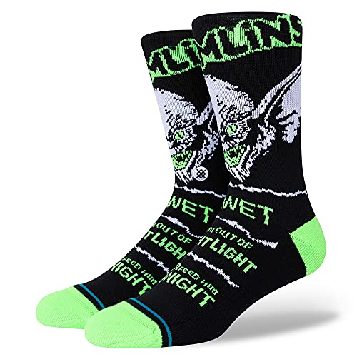 Stance Bright Light Crew socks (Black, LG (Men's Shoe 9-13))