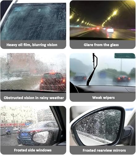 Hand-Held Glass Emulsion Cleaner, Q4 Glass Guard, Ölfilm Entferner für Auto windschutzscheibe, Oil Film Cleaning Brush, for Windows, Mirrors Surfaces