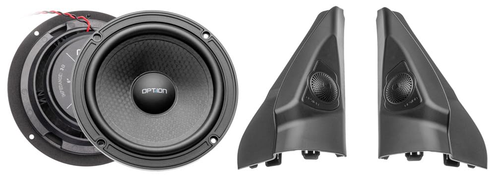 Option DSP Sounddupgrade V3 compatible con Suzuki Jimny (Tipo GJ/HJ) - 100% Plug & Play de actualización de sonido con amplificador DSP, altavoz frontal, altavoz trasero, subwoofer y aislamiento