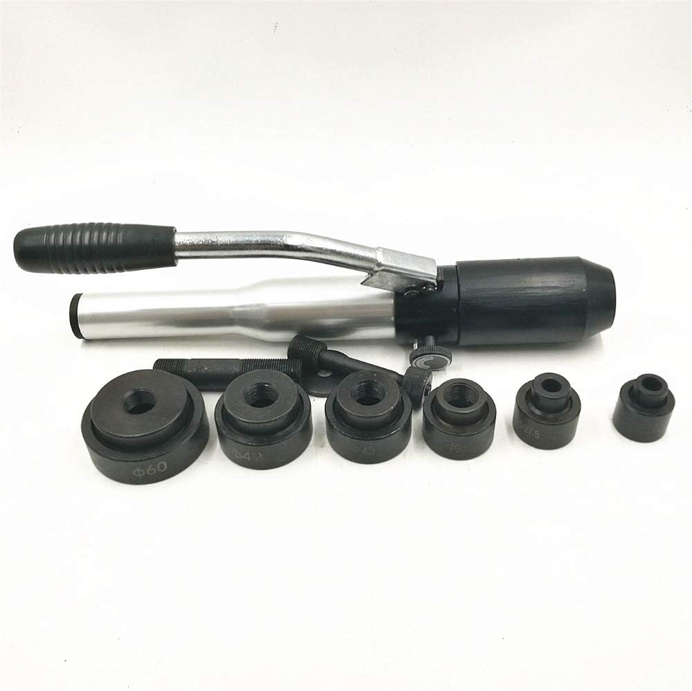 Hydraulic Hand Hole Punching Tool with 22.5-61.5mm in The 3.5mm Mild Sheet TP-8C Soft Steel Plate