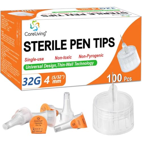 Pen Tips 32G x 4mm Universal Fit 100/bx Sterile Comfortable