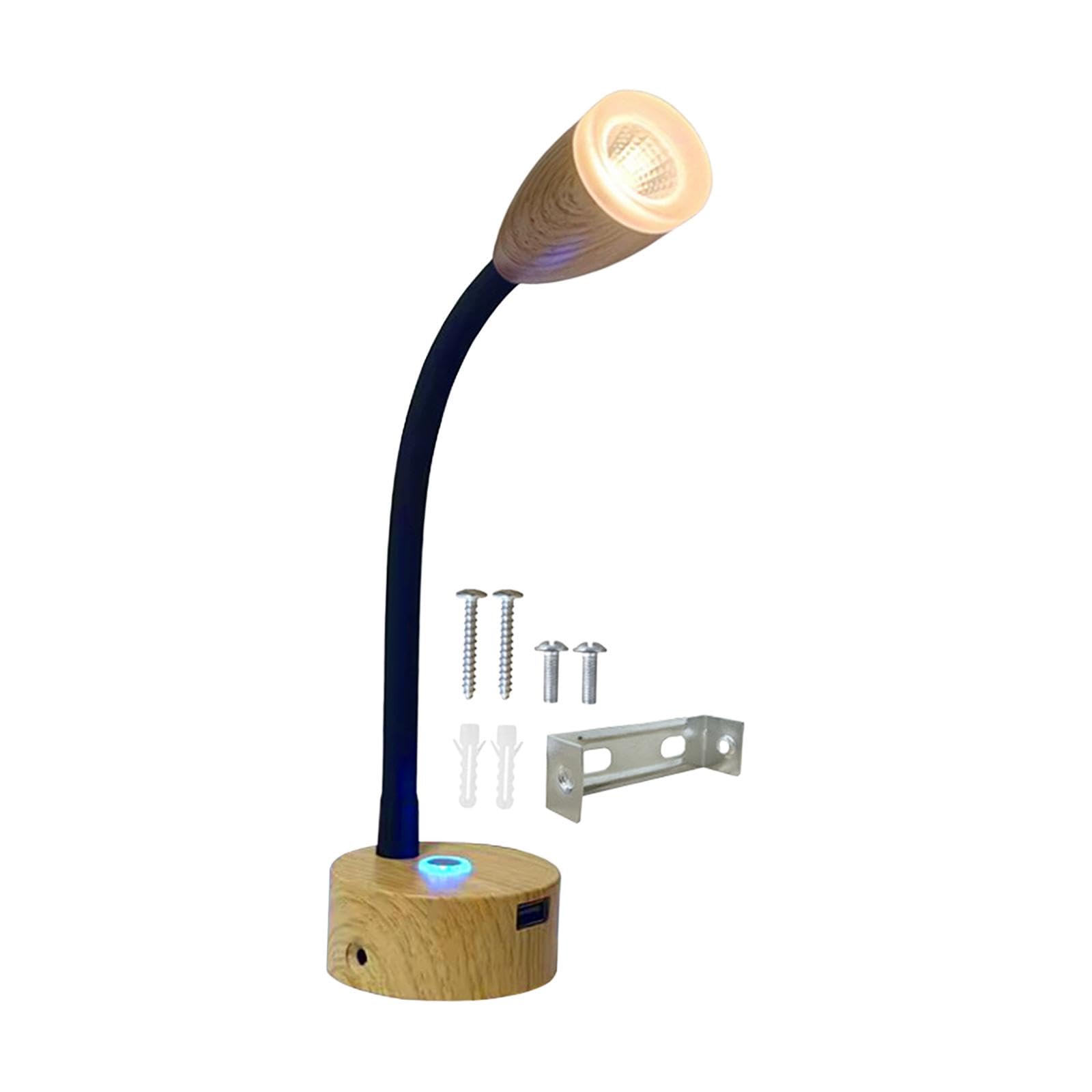 Lampe de Lecture pour Camping-Car, luminosité réglable, Lampes de Chevet, Fonction mémoire pour remorque, Noir