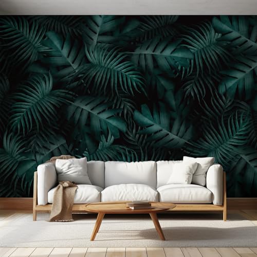 Papier peint intissé vert forêt panoramique haut de gamme pour chambre