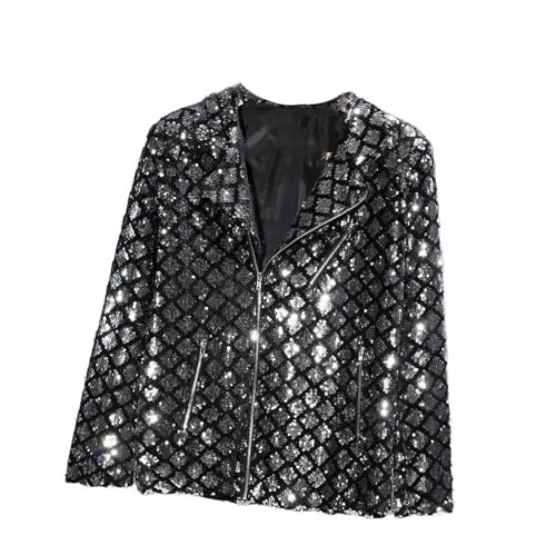 Veste à paillettes homme costume de scène idéal pour DJ et club