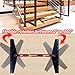 Stair Tread Template Tool, Stair Tread Gauge, Stair Tread Jig, Adjustable Stair Tread Tool for Precise Measurement of Stairs, Risers, Shelves and Cut Drywall, 8.86''-60.70''