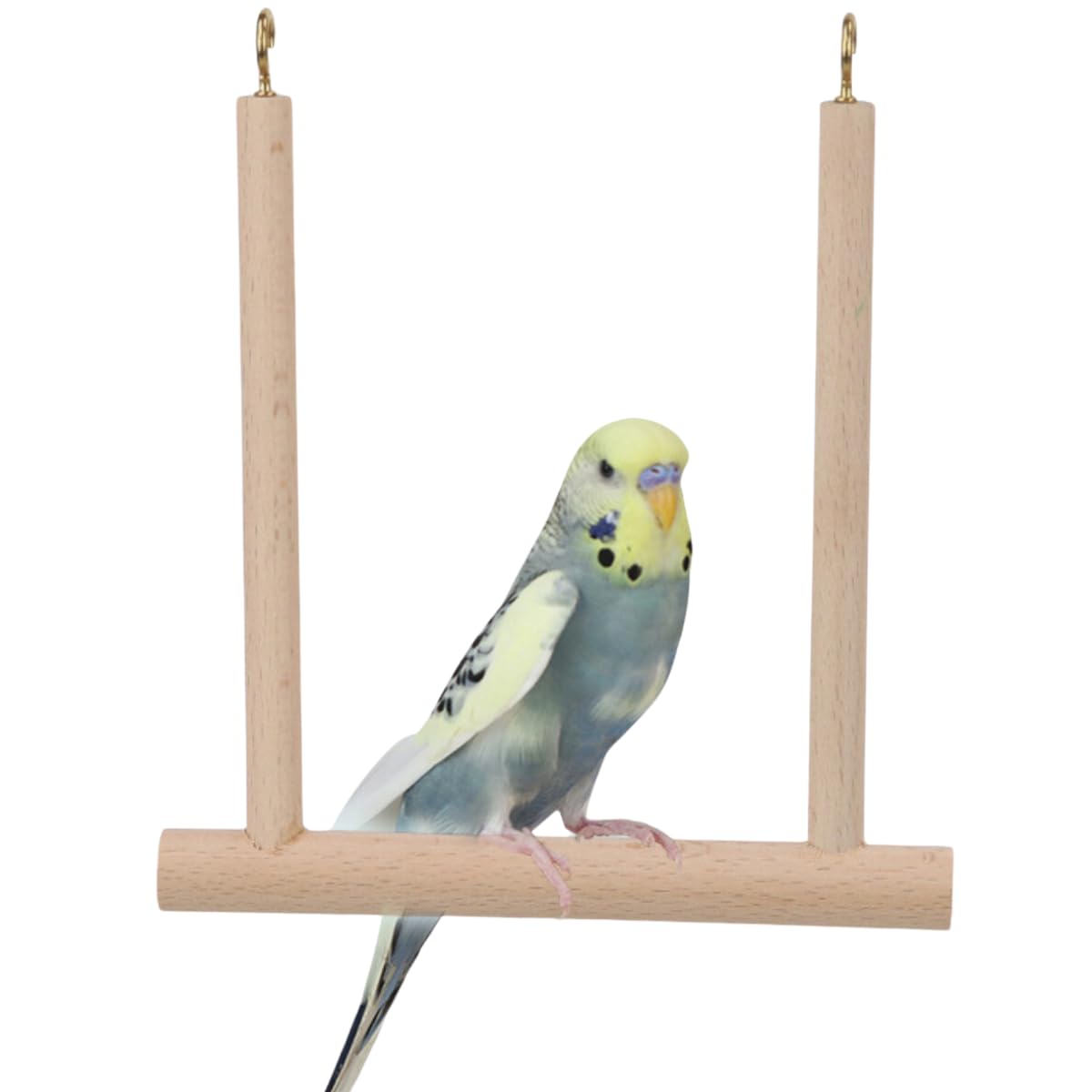 Bird Swing Toy Bird Play Toys Natural Wooden Stands Hanging Swing Bars for Parrots Parrot Stands Fixed Cage Toys Birdcage Accessories