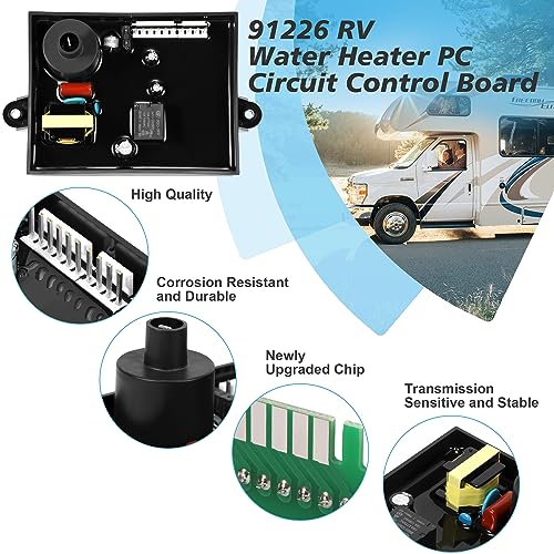 Image of BASIKER 91226 RV Water Heater Control Circuit Board Compatible for G9-EXT; G16-EXT; GC6AA-10E; GC10A-4E; GCH6A-10E; GCH10A-4E; GE9-EXT; GE16-EXT; GEH9-EXT; GEH16-EXT, Dometic Water Heater Parts
