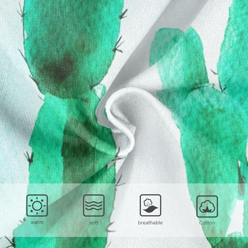 Colorful Toddler Underwear Custom 2t Cotton Panties for Girl Green Cactus Briefs Undies Kids3