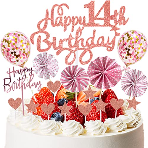 Glecxuy Decorazione per torta di compleanno per