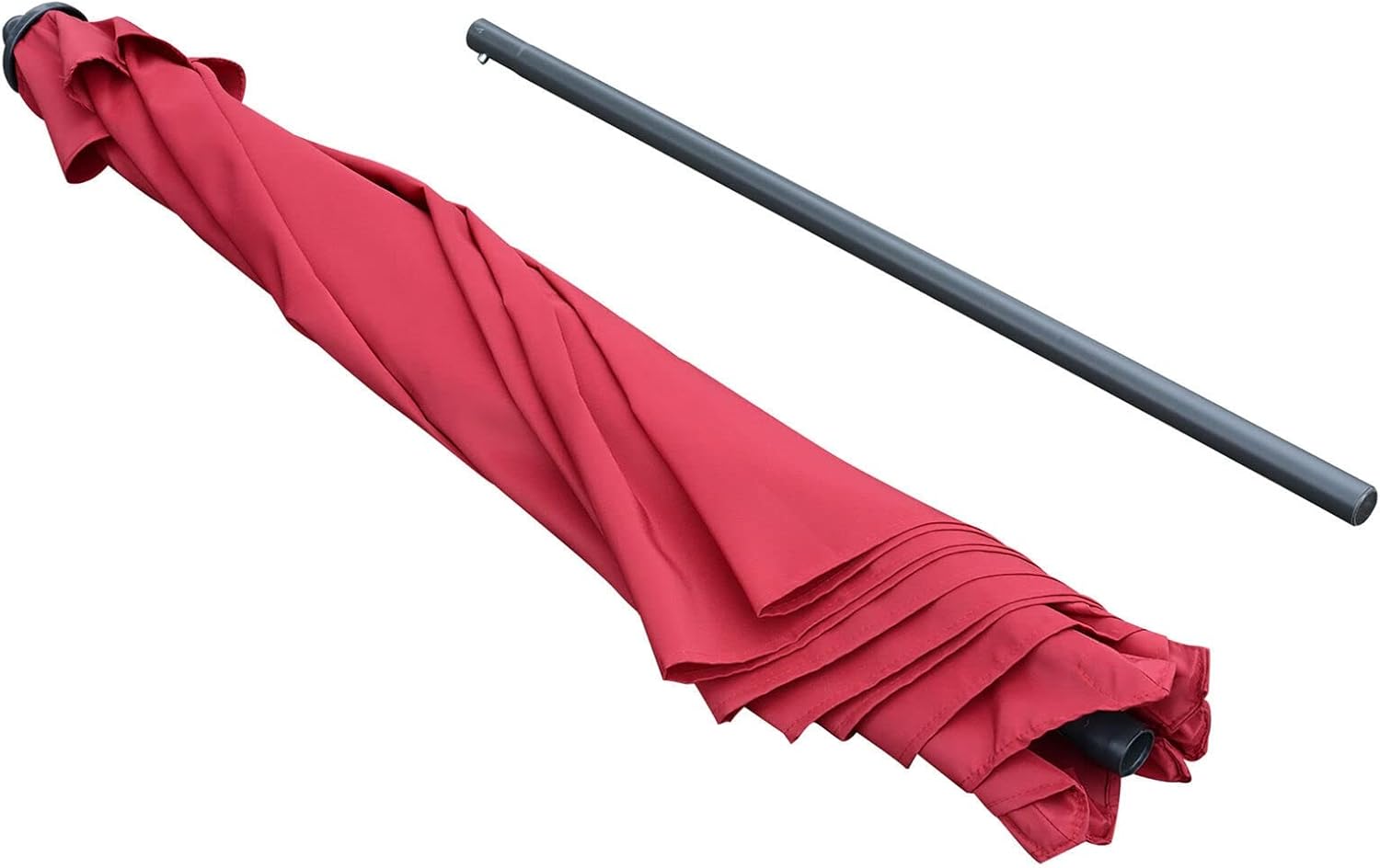 Garden Parasol Outdoor Umbrella 2.8m Patio Umbrella Parasol Outdoor Table Umbrella 6 Ribs Red Classic Stylish Design Patio Sun Umbrella Garden Umbrella Sun Shade Canopy