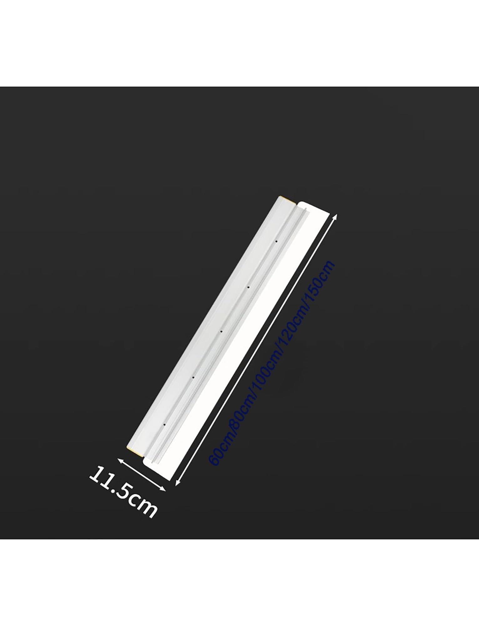 Herramienta de raspado de aleación de aluminio – Raspador de ángulo recto de 90° for nivelar mortero, masilla y yeso – Regla de nivelación de esquinas de pared(120x11.5cm/47.3x4.5")