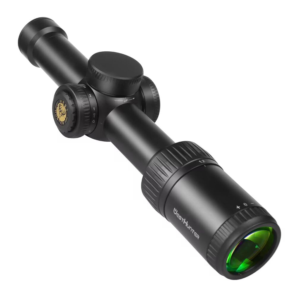 WestHunter Optics HD-S 1.2-6x24 IR Pro Precisión Miras Telescópicas, Exclusivo para Competiciones Deportivas de Corta Distancia| Picatinny Kit