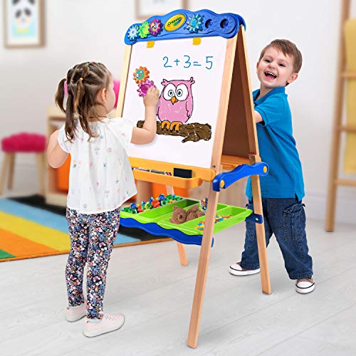 Buy Crayola Draw' N Store Wood Studio Set, Kids Easel, with