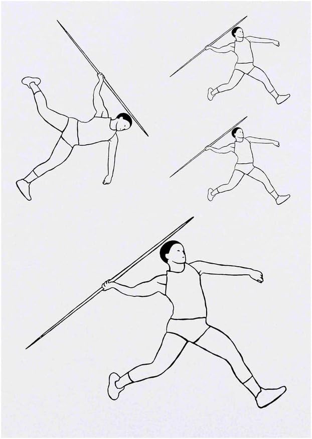 Azeeda 4 x 'Javelin Thrower' Temporary Tattoos (TO00000776)