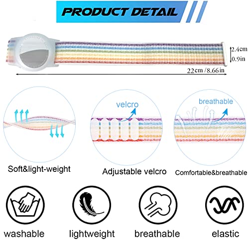 Dingfeiyu 4PCS Nylon Kids Adult Wristband for Airtag Anti-Lost, Anti-Scratch Bracelet Band - Image 2