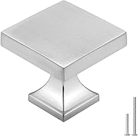 Vista 10 de Homdiy Paquete de 5 tiradores para gabinete color negro mate, manijas de zinc de aleación para cajones y aparadores, accesorios de cocina