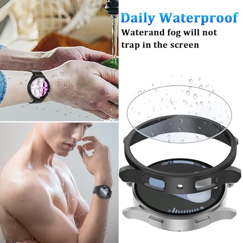 HAANILKYI [6+6 Pack] for Samsung Galaxy Watch 7 Screen Protector Case 40mm by HAANILKYI - Used condition - Image 6