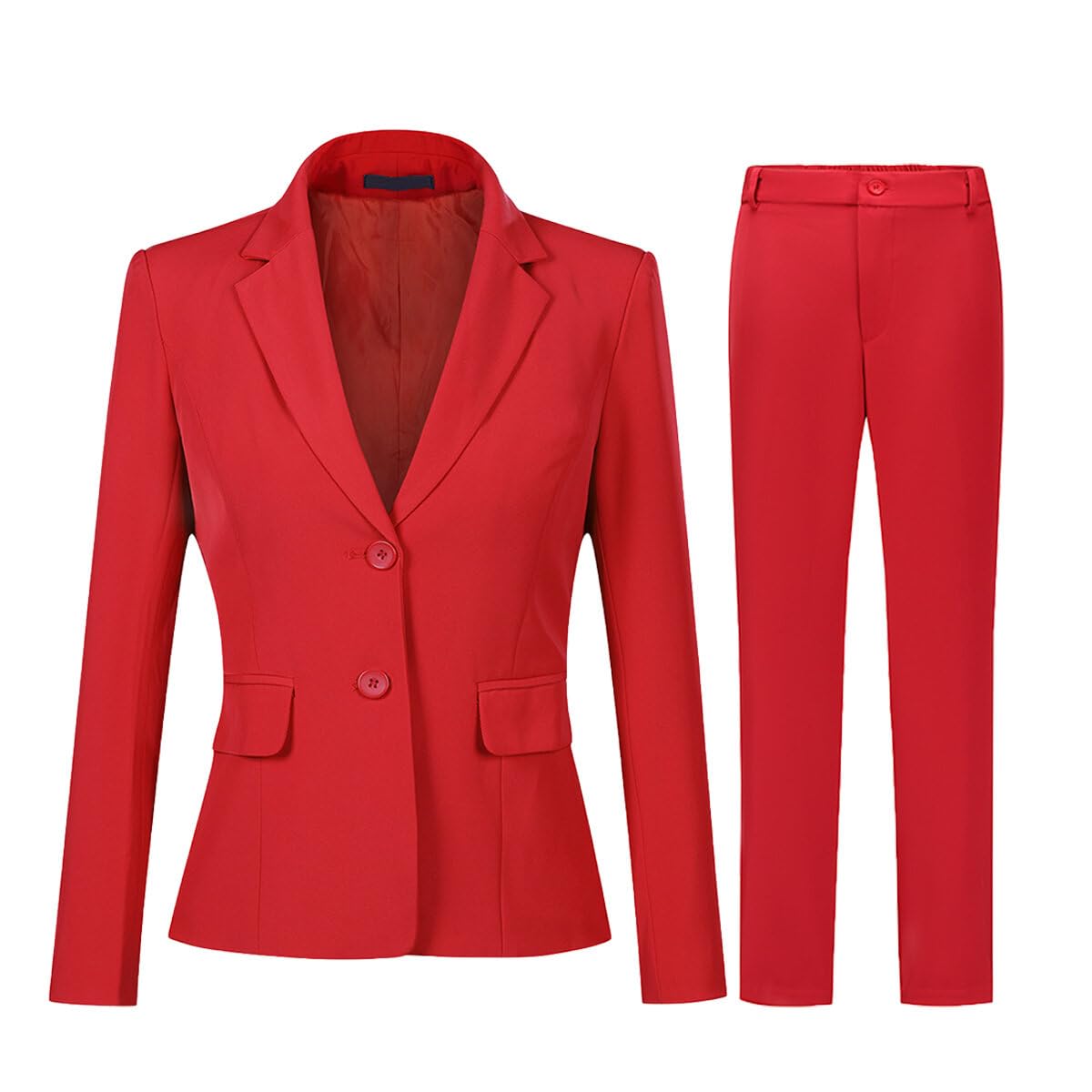 YNUDA dames tailleset werk kantoor blazer broek twee
