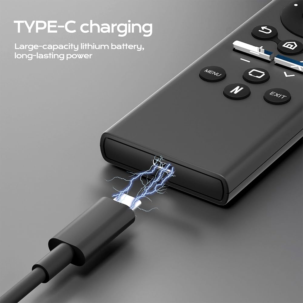 Compatibile con Samsung Remote Control Smart TV Telecomando universale per Sam Sung TV con mini tastiera batteria ricaricabile retroilluminato pulsanti Rocker (G71 Pro)