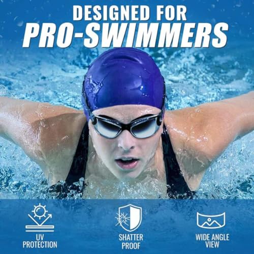 Image of First Lens Powered Swimming Goggles with UV Protection & AntiFog 002 - (Minus -2.00)