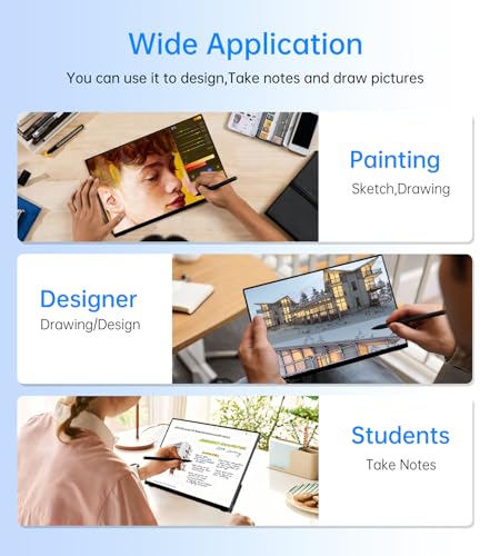 Image of Portable Monitor Touchscreen 15.6 inch with Stylus Pen, Travel Monitor FHD IPS 10-Point Touch Screen, Protective Sleeve, Built-in Stand, HDMI USB C External Screen for Mac, Laptop, PC