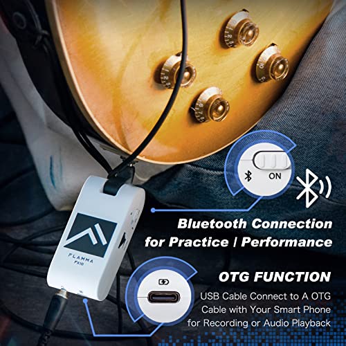 Flamma Guitar Headphone Amp Portable With Built-In Effects Amplifier Models Drum Grooves Support Bluetooth Usb Audio Recording And Playback #TOP3
