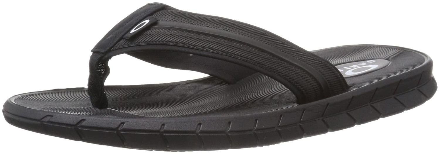 Oakley Pier Ellipse Flip Flop mens Flip-Flop 8 Women/6 Men Blackout
