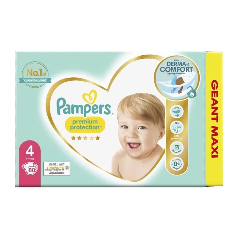 PAMPERS Premium Protection Rozmiar 4-80 pieluch