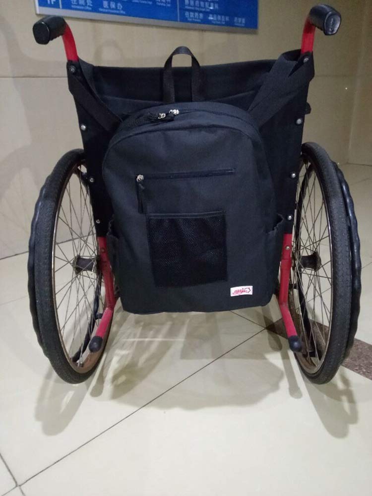 GHzzY Rollstuhlrucksack - Aufbewahrungstasche für Rollstühle zum Tragen von losen Gegenständen und Zubehör - Passend für die meisten Roller, Walker und Rollstühle