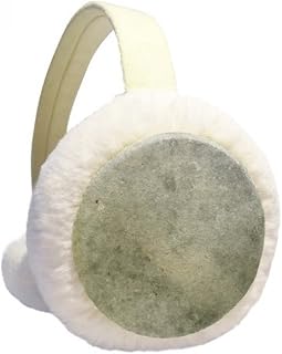 Protetor de orelhas de inverno preto e branco com estampa antiga de mármore para ambientes externos