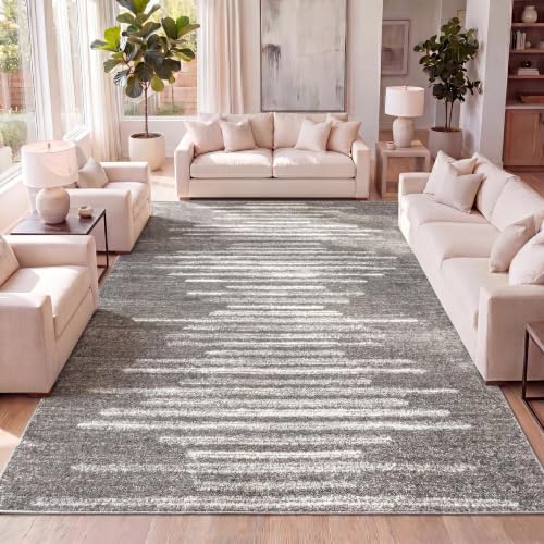 Tapete decorativo gris y crema 304x236 cm miniatura 1
