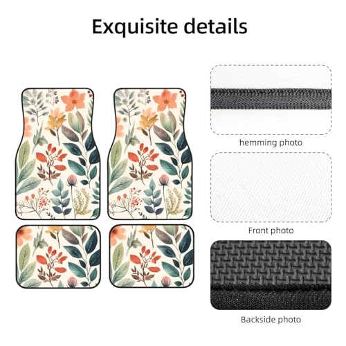 Tapis de sol de voiture imperméables avec talonnette de renfort - 5