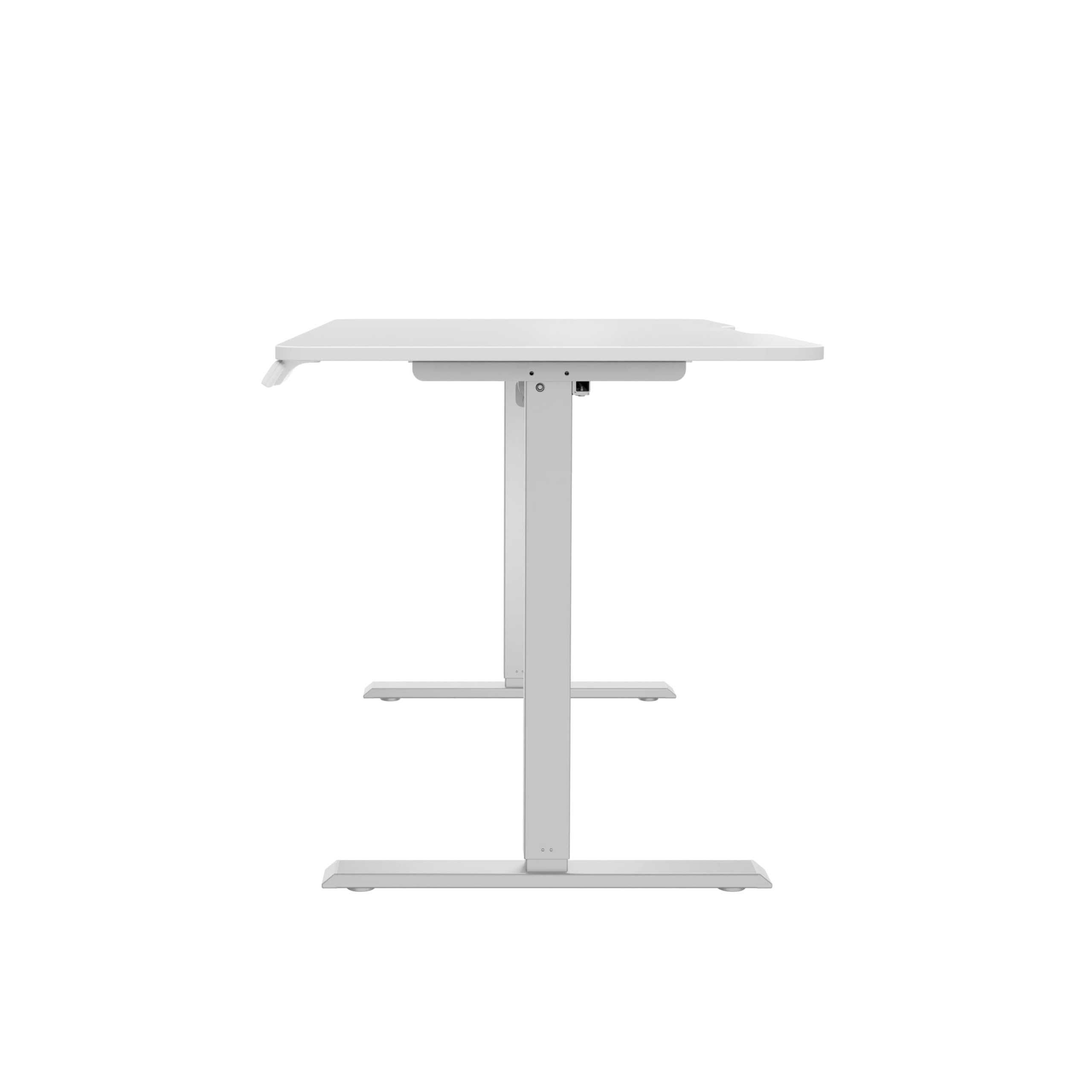 Entry Gaming Tisch – Elektrisch höhenverstellbarer Gaming Schreibtisch und PC Tisch – Ergonomischer Gaming Desk für Gamer – Weiß, 120 x 70 cm - Gamingtisch