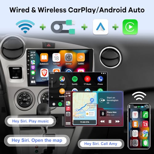 Radio Android 9 pulgadas para Toyota Matrix 2009-2014 miniatura 4