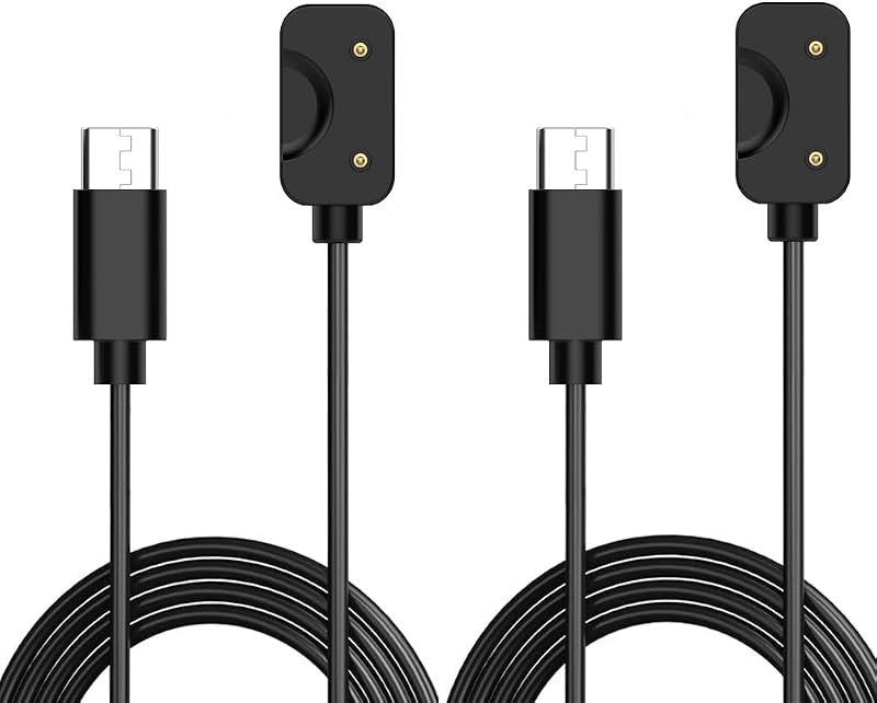 Compatible con Samsung Galaxy Fit 3 Cable cargador Smartwatch carga rápida (tipo C, paquete de 2)