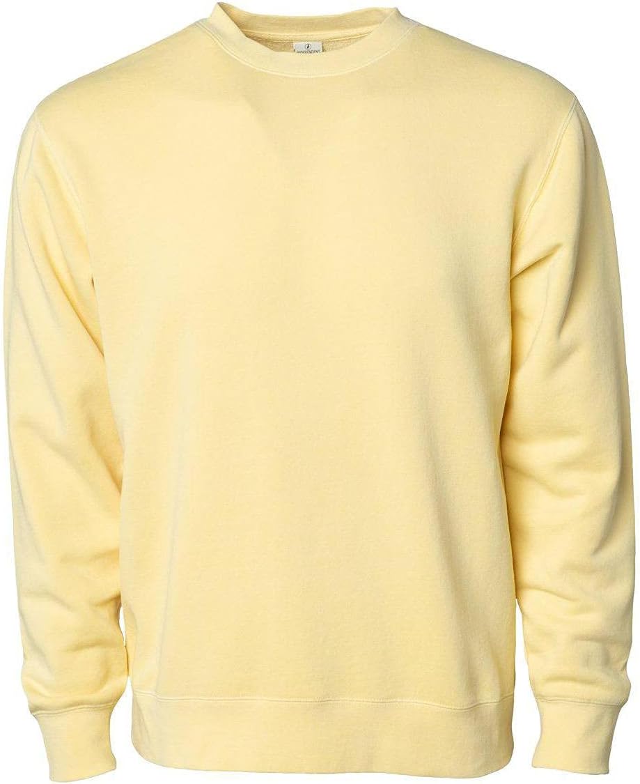 Independent Trading Co. - Midweight Pigment-Dyed Crewneck Sweatshirt - PRM3500 - L - Pigment Yellow