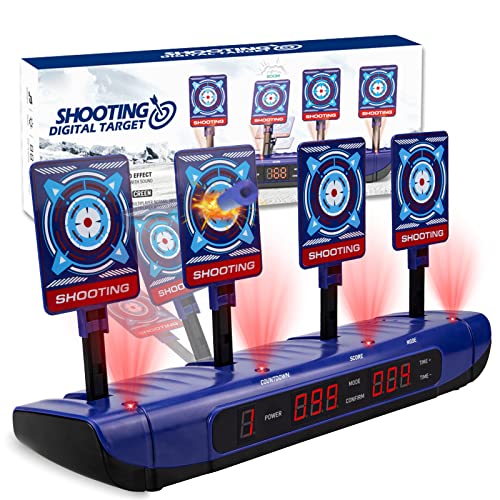 Photo 1 of HAAYOT Electronic Scoring Shooting Target Auto Reset Digital Target for Nerf Guns Toys Shooting Target with Sound Effect Ideal Gifts Toys for Kids,Teens,Boys Girls