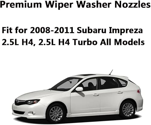 Miniatura 3 de 86636FG051 - Boquillas de limpiaparabrisas prémium para Subaru Impreza STI WRX 2008 2009 2010 2011 2012 2013 2014  Boquilla de chorro de líquido