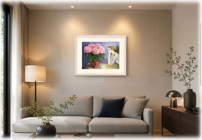 Amazon.co.jp: 絵画 カシニョール・あじさい アート インテリア 花