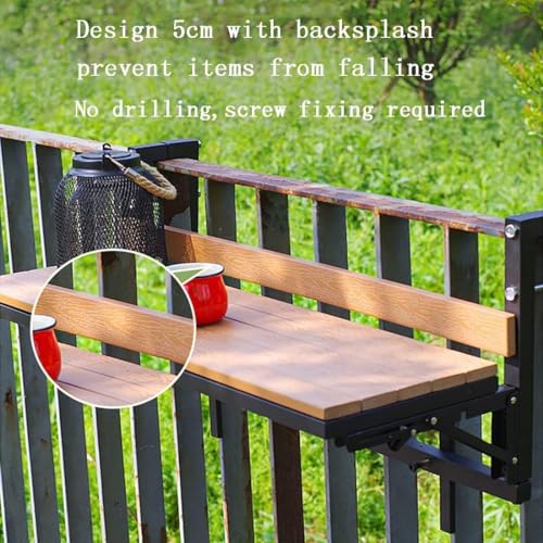 Table suspendue pour balustrade de balcon au design épuré et moderne - 5