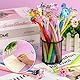 30 Kristalle Gelschreiber Set, Kawaii Gel Stifte Tiere und Blumen, Fidget Pen Kinder, Squishy Stifte für Mitgebsel Kindergeburtstag, Give Aways Kindergeburtstag Gastgeschenke