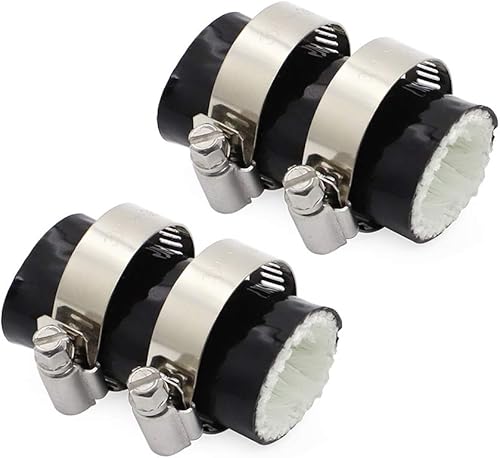 Miniatura 4 de Motoparty Abrazaderas de acoplamiento de escape de alta temperatura de 1 pulgada ID para Yamaha Banshee YZF350 YFS200 Raptor Blaster KX80 KX125