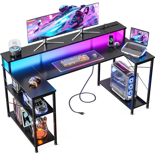 Amazon | AODK ゲーミングデスク ゲームデスク パソコンデスク U字型